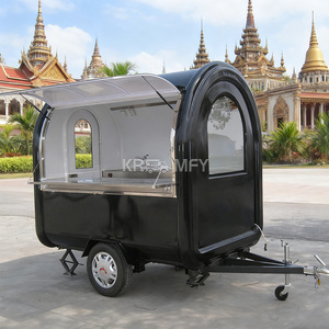 Camionnette de vente ambulante entièrement équipée, ronde et personnalisable, pour pizzas, glaces et autres aliments, avec cuisine complète - Product Image 1