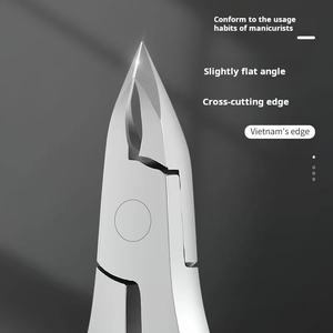 Juego completo avanzado <span class=keywords><strong>de</strong></span> herramientas ultrafinas para <span class=keywords><strong>uñas</strong></span>, cortaúñas <span class=keywords><strong>de</strong></span> hoja <span class=keywords><strong>de</strong></span> acero inoxidable exfoliante, alicates, herramienta <span class=keywords><strong>de</strong></span> belleza para manos - Product Image 5