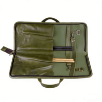 Ensemble de rangement d'instruments en cuir PU portable, combo pour batteur, activités de plein air, performance, sac de transport pour batterie, étui pour baguettes