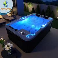 Abordable multi-usage 2m pour 3 personnes jardin Spa baignoires Hidromasaje Spa bain à remous Jacuzzier Massage extérieur Spa pour arrière-cour famille