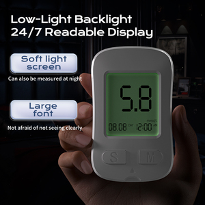Testeur portable électrique automatique d'acide urique et de glycémie – Kit de surveillance à domicile pour la goutte et le diabète – Utilisation facile – <span class=keywords><strong>Test</strong></span> de glycémie - Product Image 5