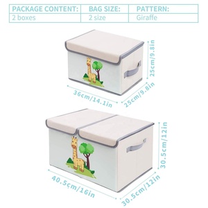 Boîte de <span class=keywords><strong>rangement</strong></span> girafe pliable grande capacité, organisateur de jouets pour bébé, coffre de <span class=keywords><strong>rangement</strong></span> pour jouets, panier organisateur pour enfants, boîtes de <span class=keywords><strong>rangement</strong></span> pour jouets d'enfants - Product Image 3