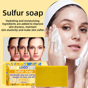 Etiqueta privada Anti-Microbiano Jabón de hierbas naturales Cara Cuerpo Baño Eliminador de ácaros Jabón de azufre - Product Image 6