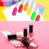 Rose blanc noir clair pour la beauté Nail Art Tool Fan Shape Nail Art Tips 50pcs Clear Big Nail Swatch Sticks avec anneau