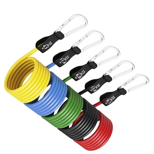 Ensemble de cordes de tension multifonctionnelles portables et durables en TPE, 11 pièces, bande de résistance de 100 lb pour la remise en forme - Product Image 2