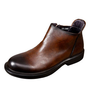 Chaussures pour hommes en cuir véritable faites à la main sur mesure, respirantes, antidérapantes, polyvalentes, classiques, style britannique, tenue de travail élégante - Product Image 4