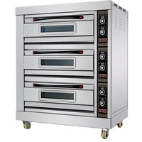 Horno de Convección Eléctrico de Alta Resistencia, 6 Bandejas, Gran Capacidad para Uso en Panaderías y Restaurantes