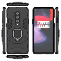 Étui de protection 2 en 1 antichoc en PC rigide et silicone souple pour Oneplus 8 Pro avec béquille intégrée et protection intégrale
