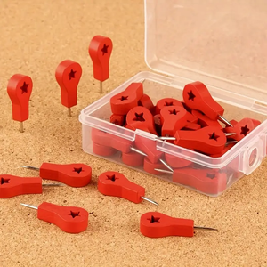 Épingles à <span class=keywords><strong>carte</strong></span> <span class=keywords><strong>en</strong></span> bois rouge, épingles à <span class=keywords><strong>carte</strong></span> <span class=keywords><strong>en</strong></span> liège, épingles à tête d'étoile rouge pour suivre les voyages, épingles à <span class=keywords><strong>carte</strong></span> <span class=keywords><strong>en</strong></span> bois 3D <span class=keywords><strong>en</strong></span> vrac et designs personnalisés - Product Image 3