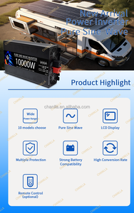 Top Verkoop 5000W Pure Sinus Omvormer Dc 24V 48V 60V 72V Naar Ac 110V 220V Omvormer Omvormer Zonne-Energie Auto Inverter - Product Image 6