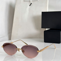Lunettes de soleil polarisées unisexes confortables pour le cyclisme et les sports de plein air, verres dégradés, monture intégrale légère en titane, protection UV, dorées