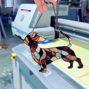 Ornamenti bassotto divertente regalo per gli amanti dei cani <span class=keywords><strong>a</strong></span> tema animale macchiato serie natale appeso decorazione per la casa - Product Image 6