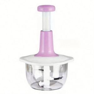 Manual Handheld Food Processor Grinder <b>Chopper</b> with Stainless Steel Blades Dishwasher Safe for Garlic Vegetable Meat - Product Image 4
