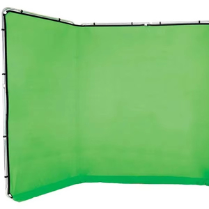 7.87x 13.12ft xách tay lớn Chroma Key Màn hình màu xanh lá cây toàn cảnh nền với đứng cho quay video, <span class=keywords><strong>Live</strong></span> Streaming - Product Image 4
