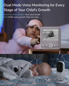 Moniteur Bébé Plug and Play Sans Application Requise, Vision Claire 480P, Interphone Bidirectionnel - Product Image 3
