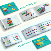 Blok paten mainan Puzzle blok kompatibel Tautan kubus mainan edukasi mainan kreatif kubus 3D