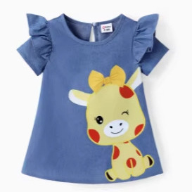 2026 Nuova Collezione Estiva Gonna in Cotone per Bambine, Design Cartoon, Trattamento Morbido, Stile Abito, Commercio Estero - Product Image 3