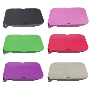 Bandeja rodante de plástico personalizable ambientalmente degradable con tapa hecha de nuevas características de material - Product Image 1