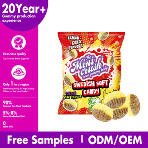 Venta al por mayor personalizado Vegan Sour sueco caramelo Halal Gummy <span class=keywords><strong>Cola</strong></span> limón sabor sueco caramelo - Product Image 4