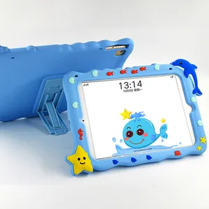 Dreamway पेटेंट उत्पाद नरम सिलिकॉन कस्टम पशु उच्च बनाने की क्रिया बच्चों iPad मामले के लिए 10.2