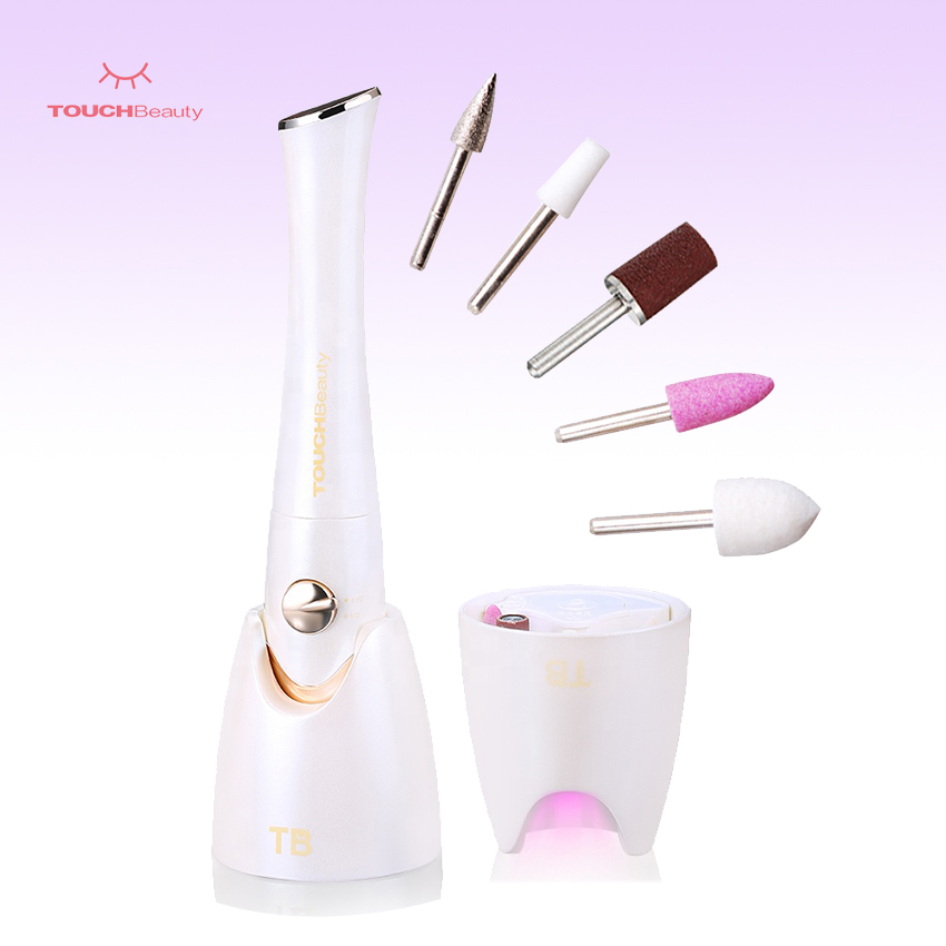 Набор для маникюра TOUCHBeauty TB1335, 5 в 1, ультрафиолетовая мини-лампа, с электрической пилочкой для ногтей