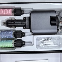 Chargeur de voiture 5-en-1 rapide avec projection d'étoiles et parfum, support de téléphone rétractable super rapide pour voiture