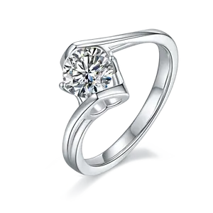 Mosang יהלומי חתונת טבעת יוקרה 925 סטרלינג כסף זוג אירוסין טבעת יהלום סיטונאי מסיבת מתנת תכשיטים