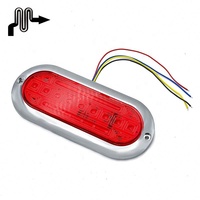 Strobe haute luminosité 6 pouces 21 LED ovale lumière LED montage en Surface, 12-24V STOP TAIL TURN camion remorque feux arrière Led