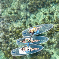Planche à pagaie transparente Offre Spéciale d'excellente qualité de taille personnalisée pour la fête d'été