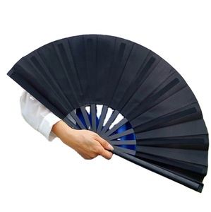 Abanico Plegable Retro de Satén Grande de 33 cm para Hombre/Mujer, para Festivales, Baile, Regalo, Actuación, Decoración - Product Image 2