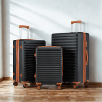 Ensemble de 3 valises rigides en PC de haute qualité, 20, 24 et 28 pouces, avec roulettes pivotantes, extensibles, porte-téléphone, approuvées par la TSA pour les compagnies aériennes