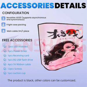 U hình công ty triển lãm phía trước bàn <span class=keywords><strong>LED</strong></span> hiển thị video tường quảng cáo thương mại bảng <span class=keywords><strong>LED</strong></span> màn hình hiển thị với bánh xe - Product Image 5