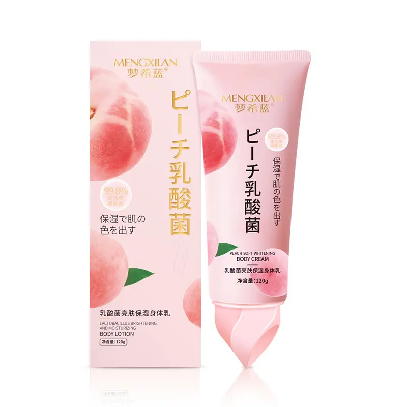 Factory new low-price peach lactic acid bacteria body milk 120g niacinamide moisturizing Whitening skin care product