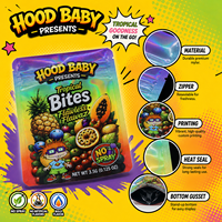 Pochette en Mylar métallisé personnalisée de 350 g, emballage alimentaire de qualité supérieure avec impression personnalisée, sac en Mylar sur mesure