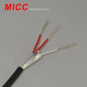 MICC FEP insulated, copper sheathed and silicon rubber braid RTD extension cable RTD extension cable RTD-FEP/CUB/SIL-4*7/0.12