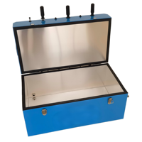 Glacière isotherme 49L/65L en métal pour jeu de baby-foot, seau à glace pour garder au frais en voyage et lors de matchs de football
