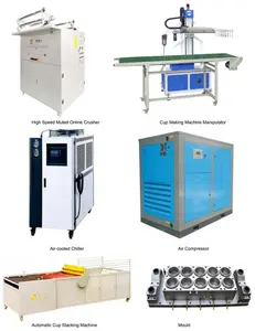 YJXLBJ Automatic High speed Plastic Thermoforming Cup Stacking Machine Counting Packing Machine Equipment