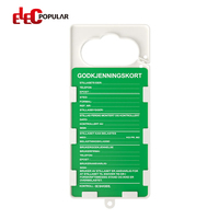 Elecpopular 2024 Lockout Tagout Équipement d'étiquette en PVC Inspection d'échafaudage Étiquette de sécurité interne Serrures de carte Produit populaire