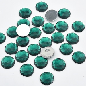 พลอยเทียมอะคริลิคทรงกลมเรียบติดพลอยเทียมพลอยเทียมทรงกลมแบบ DIY - Product Image 4