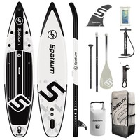 Planche de paddle gonflable pour sports nautiques, planche de course avec accessoires, en PVC épaissi, pour adultes