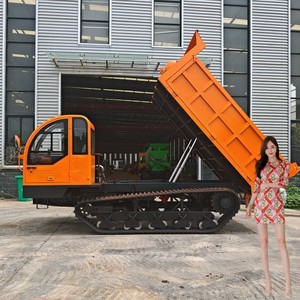 Mini chenille Dumper capacité de charge 300kg 500kg Mini transporteur sur chenilles à vendre - Product Image 3