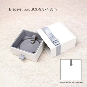 Custom Logo High End Luxury Paper Sliding Drawer Jewelry Packaging <b>Gift</b> <b>Box</b> for Ring Necklace <b>Earrings</b> Bracelet - Product Image 3
