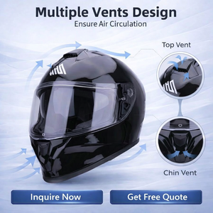 Cascos de Motocicleta Integrales de Carreras ABS Universales con Certificación DOT Precio de Fábrica al Por Mayor Seguros OEM ODM - Product Image 5