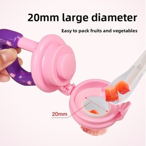 Sucette pour bébé en silicone sans BPA, réutilisable, douce et écologique, pour fruits - Product Image 3