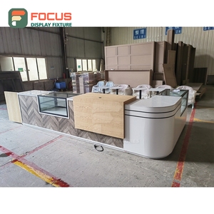 Modern Coffee Merchandise Display Rack Clear Glass Front Syrup Bottle Display Area Roastery Product Display Rack - Product Image 3