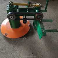 Tondeuse à disques rotative agricole pour tracteur, largeur de travail avant 90 cm, entraînement par courroie 18-30 CV, avec boîte de vitesses et roulement, pour luzerne