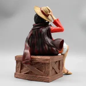 Un pezzo Anime scimmia D Luffy doppia testa seduta statua GK modello PVC Action Figure regalo giocattolo da collezione per i fan compleanno - Product Image 5