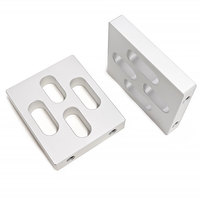 High-volume Grinding CNC Machining Aluminum Silver Anodize Complex Shape Shiny Polish Advanced Surface Treatments