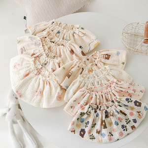 Nouveau-né fille coton bavoirs festonnés pour bébés collier manger bavoirs à bulles élastiques produits pour bébés bavoirs - Product Image 4