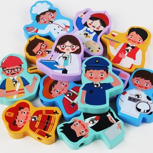 Giocattoli Educativi in Legno all'Ingrosso: <span class=keywords><strong>Puzzle</strong></span> di Riconoscimento, Tavola Multifunzionale per Infilare e Disegnare, Blocchi di Abbinamento per la Prima Infanzia - Product Image 5